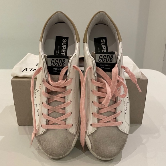 Golden Goose Superstar White/Dotted Star sz 40 NIB - Picture 3 of 8
